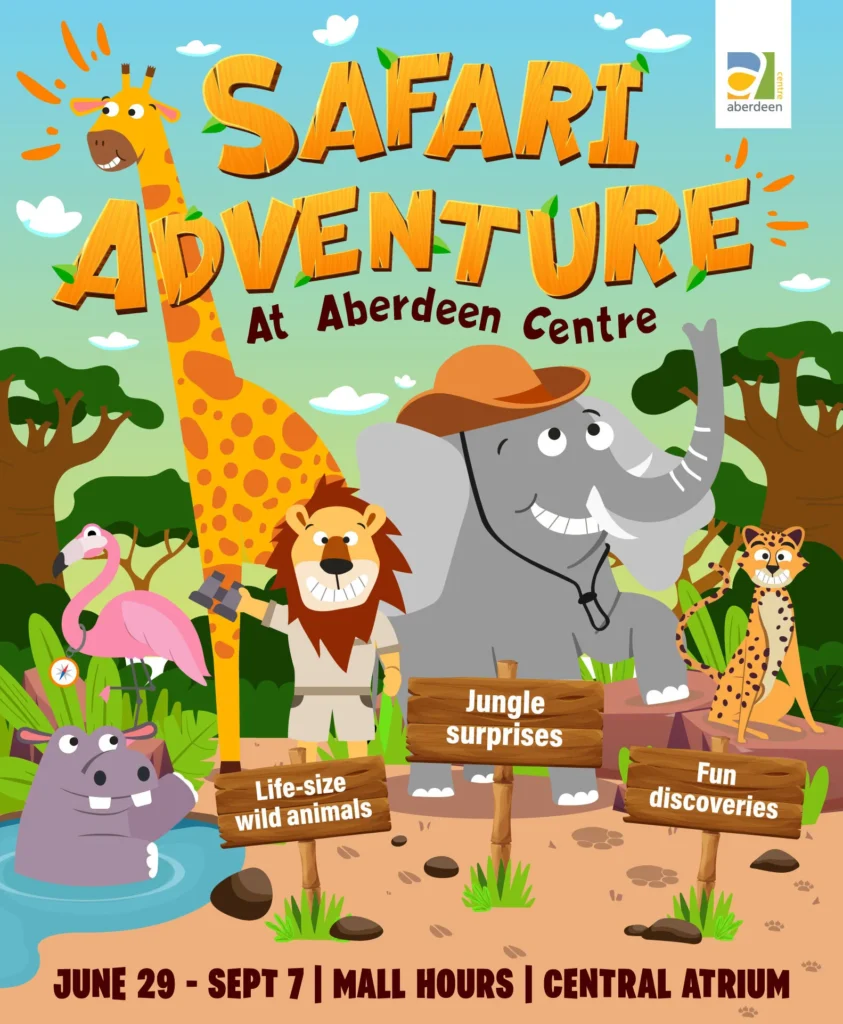 Gallop across to Aberdeen Centre for a Safari Adventure.