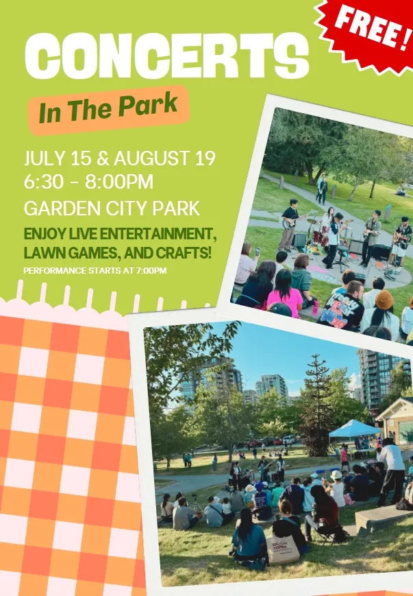 Bring the family to Garden City Community Park for Concerts in the Park