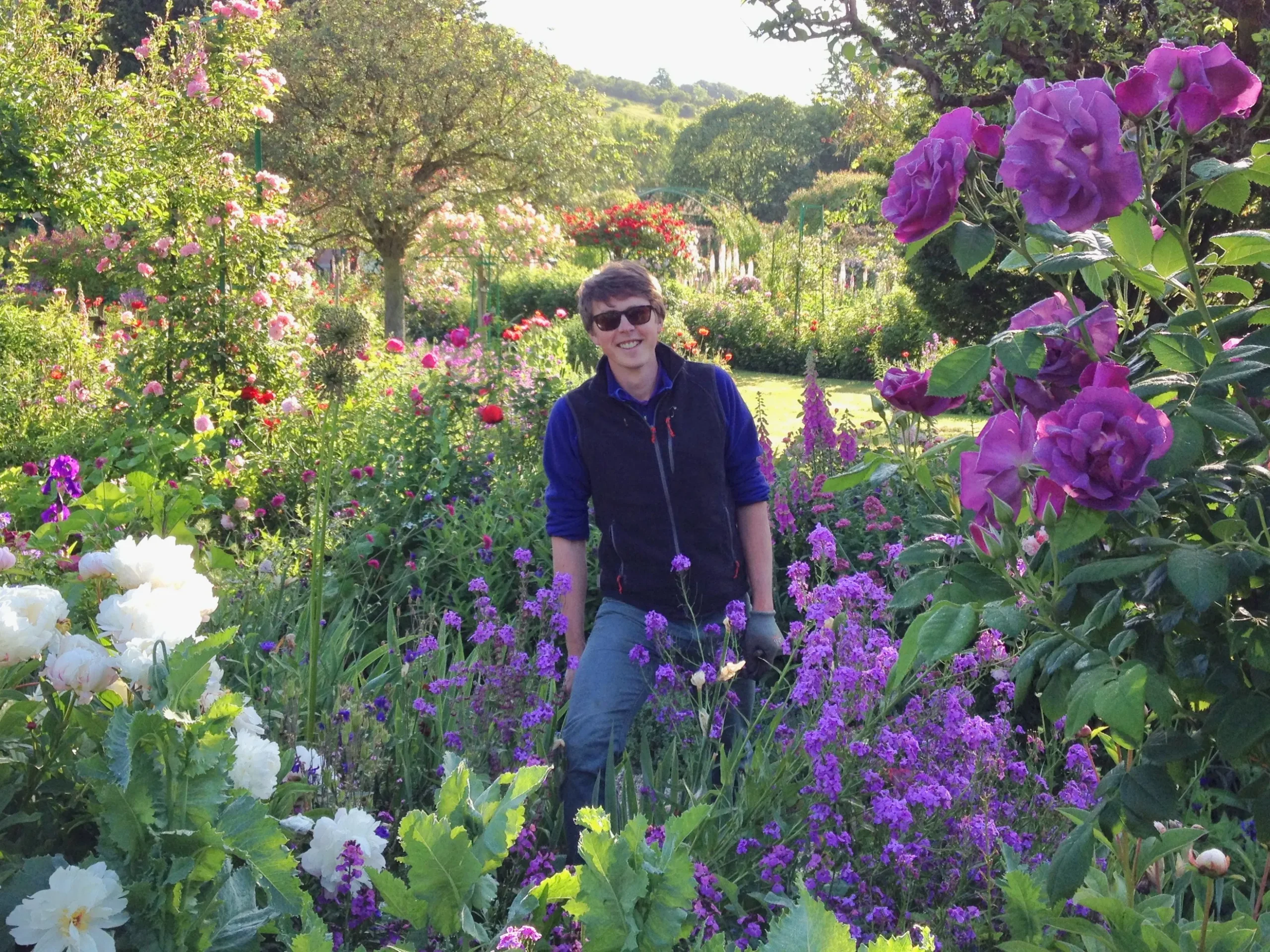 Dante Baies in Monet's Garden