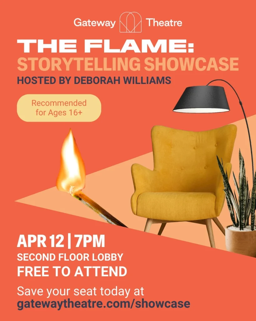 Listen to some amazing true-life stories at this Gateway Theatre event. 