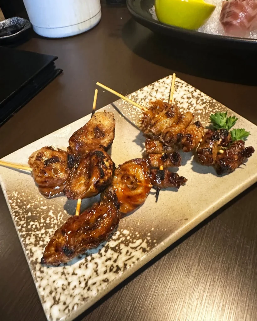 Grilled skewers are a must at Ganbei Izakaya.