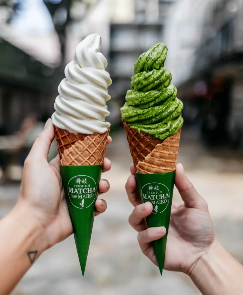 Soft-serve is the way to go at Matcha Café Maiko.