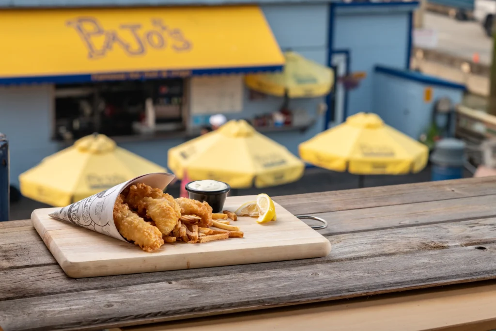 Dive into fish and chips at Pajo’s.