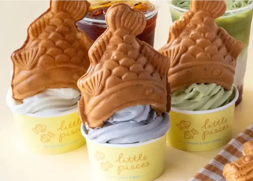 Crown your soft serve with a taiyaki treat at Little Pisces.