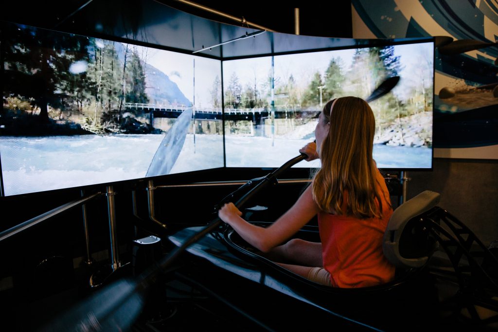 The simulators at the Richmond Olympic Experience