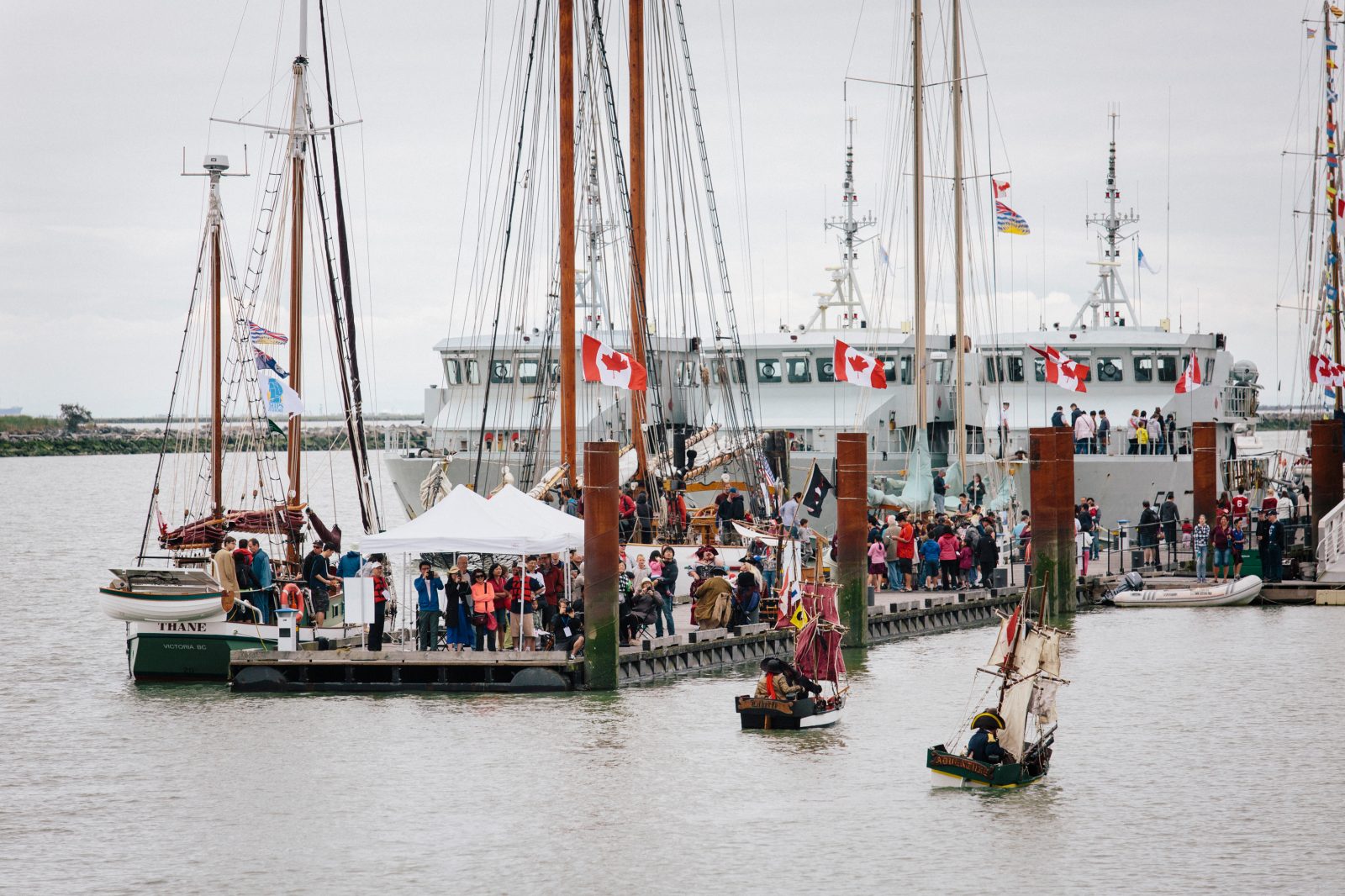 Steveston Wharf on Canada Day
