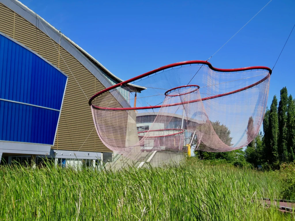 Check out the public art on a guided walk at Richmond Olympic Oval.