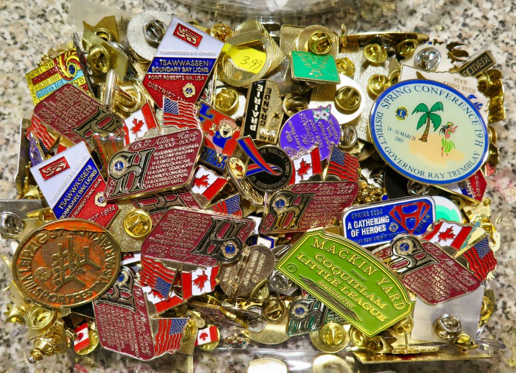 Pick up a pin at the Salvation Army Thrift Store. PHOTO CREDIT: John Lee.