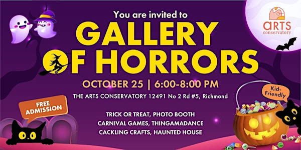Gallery of Horrors event poster