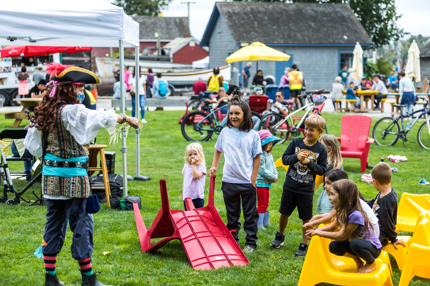 Children having fun at the Richmond Maritime Festival